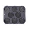 Elastomer 8 Håls Bakform Flexibel Permanent Icke-Giftig Gjutform För Hembakade Bröd Frallor A0KF