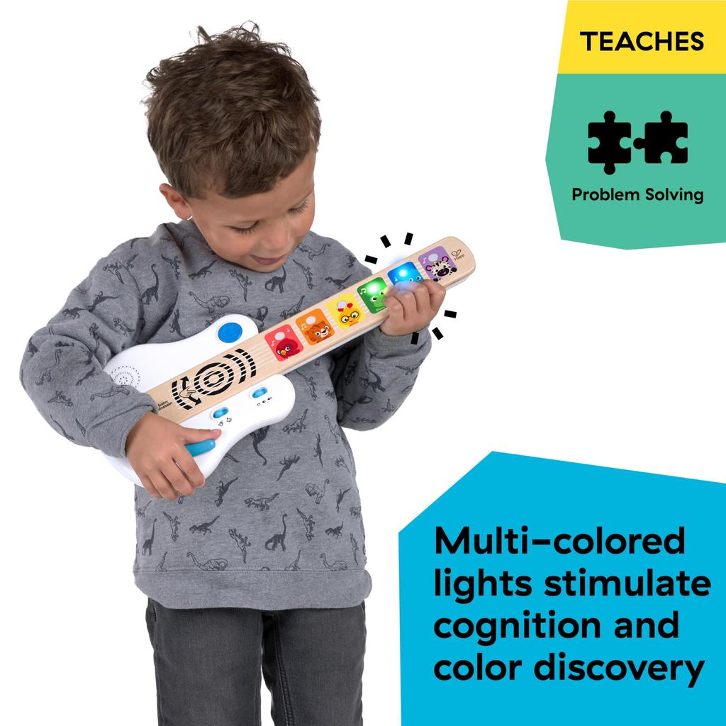 Kids II Japan Baby Einstein Magic Touch Guitar [Ages 12 Months and Up] Rock Music Instrument Wooden Toy 12396