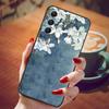 For Samsung Galaxy A55 5G Case Black TPU Silicone Beautiful Pattern Phone Cases for Galaxy A55 Shockproof Soft Cover A 55 6.6''