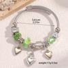 1 Stück Mode-Armband für Damen mit mehreren Elementen, Perlen, Pfirsichherz für Reisen, Date, Bankett, Party, Festival, Dressing, Geschenke