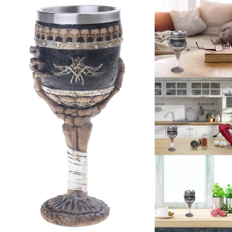 Skull Hand Wine Cups Resin Stainless Steel Material Coffee Mug Cool Drinkware