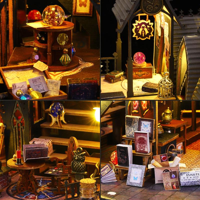Jiate DIY Luna Magic House Model: Hand-Assembled Villa Ornament, Exquisite Decompression Gift for Adults.