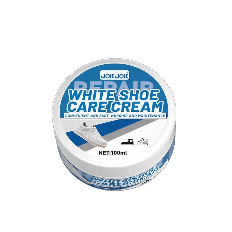 

Белый крем для ухода за обувью - быстрый и удобный полироль для обуви, формула не требующая смывания, восстанавливает блеск обуви, подходит для всей обуви,