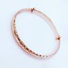 Pure Purple Gold Women'S Pattern Pull Bracelet Fashionable Atmosphere Color Gold Plated Rose Gold Bracelet