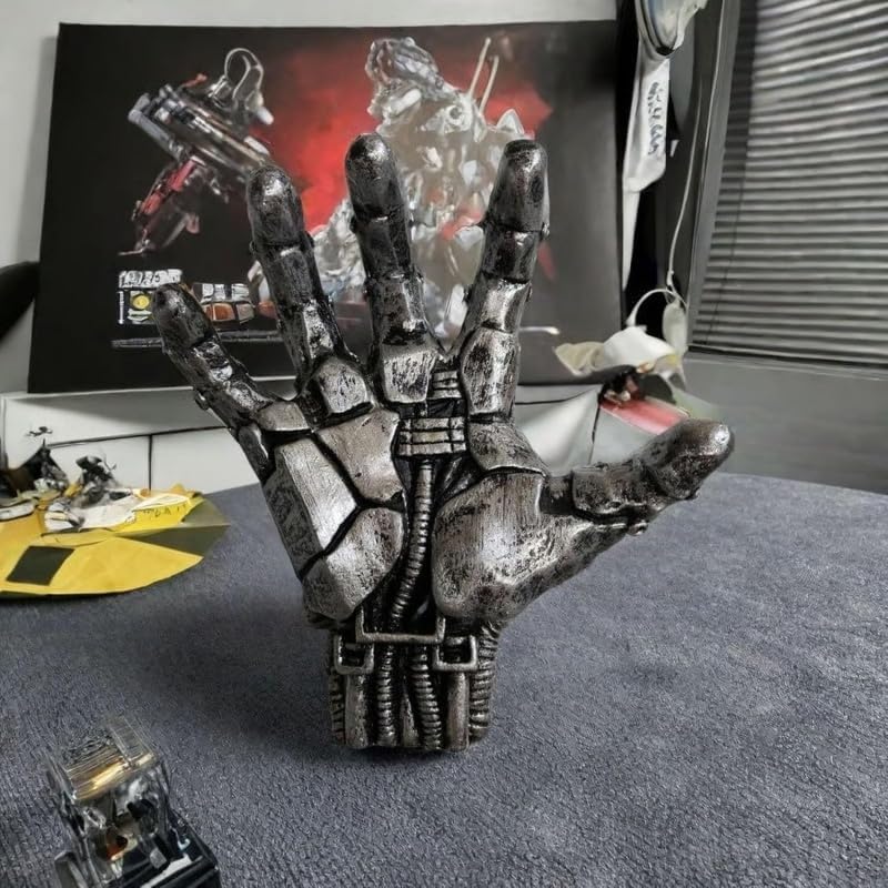 Wall Mounted Mechanical Pink Hand Shaped Wall Decor Basketball Rack Holder,Suitable for Room and Garage Soccer Walls Decor Space Saving Display Stand