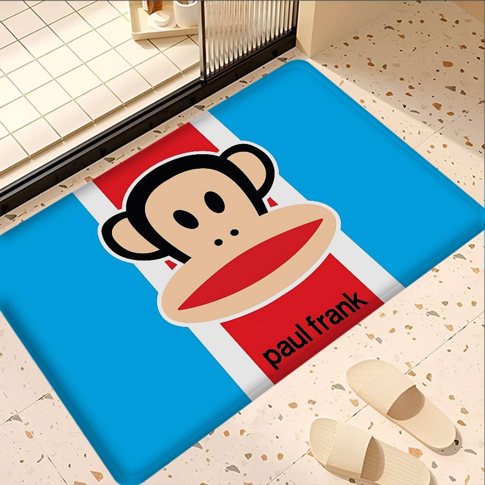 L-Luxurious P-Paul Frank Door Mat Nordic Style Bedroom Living Room Doormat Home Balcony Anti-Slip Alfombra 40x60cm