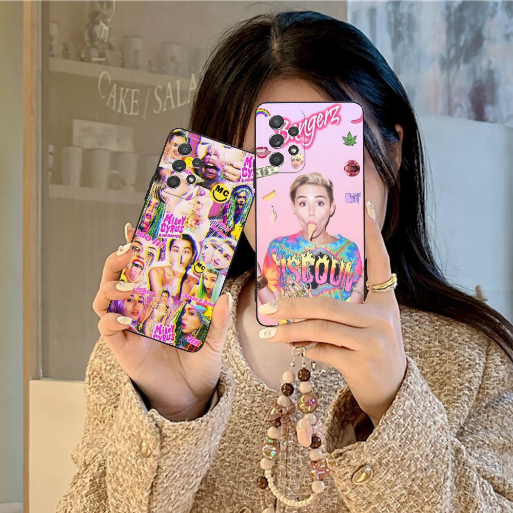 Miley Cyrus Mobile Phone Case for Samsung Galaxy A56 55 54 53 52 51 36 35 34 23 16 15 5G Colorful Cover Smartphone Pretty Cover