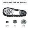 Legoeds-compatible Technical Tracks and Wheels Pack Gears and Axle Set Tank Chain Crawler for 3711 3873 57518 88323 15379 14696