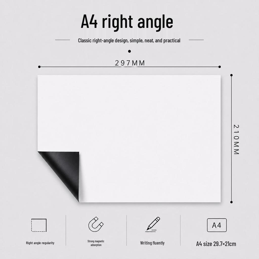 Autocollant Tableau Blanc Magnétique Multi-tailles pour Réfrigérateur - Tableau de Notes Effaçable & Tableau de Dessin pour Enfants (A2/A3/A4)