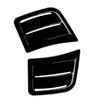 For Subaru Impreza WRX STI 2008-2014 1 Pair Front Left/Right Bumper Side Air Vent Cover Trim Glossy Black/ Carbon Fiber Look