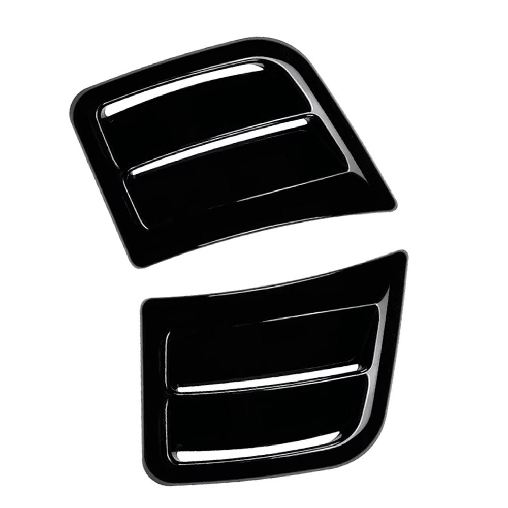 For Subaru Impreza WRX STI 2008-2014 1 Pair Front Left/Right Bumper Side Air Vent Cover Trim Glossy Black/ Carbon Fiber Look
