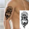 Vodotělná dočasná tetování pro muže ženy zvíře lev tygr medvěd tetovací nálepky vlk koruna body art paže falešné tetování