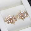 Genuine Natural Stone Pearl Earring Women,trendy Cute 925 Silver Earring Daughter Birthday Gift