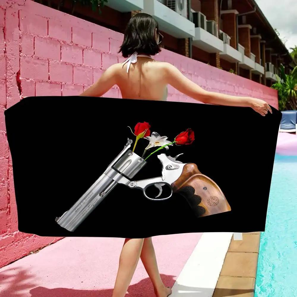 Cool Band G-Guns N-N R-Roses Rock Beach Towel Colorful Bath Towels for Girl Microfiber Custom Sand Free Beach Yoga Spa Gym Pool