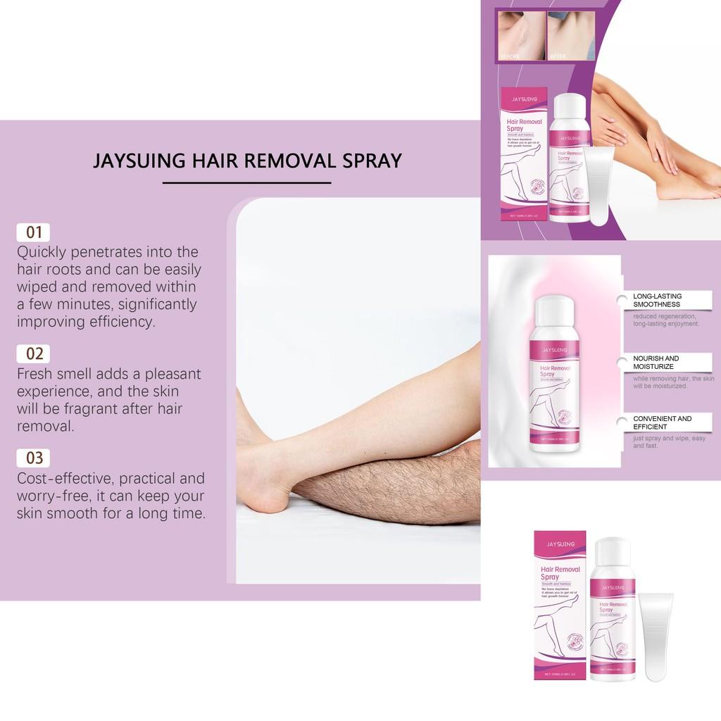 Jaysuing Bee Venom Hair Removal Spray Gentle Smooth Skin Treatment For Underarms And Arms 100ml