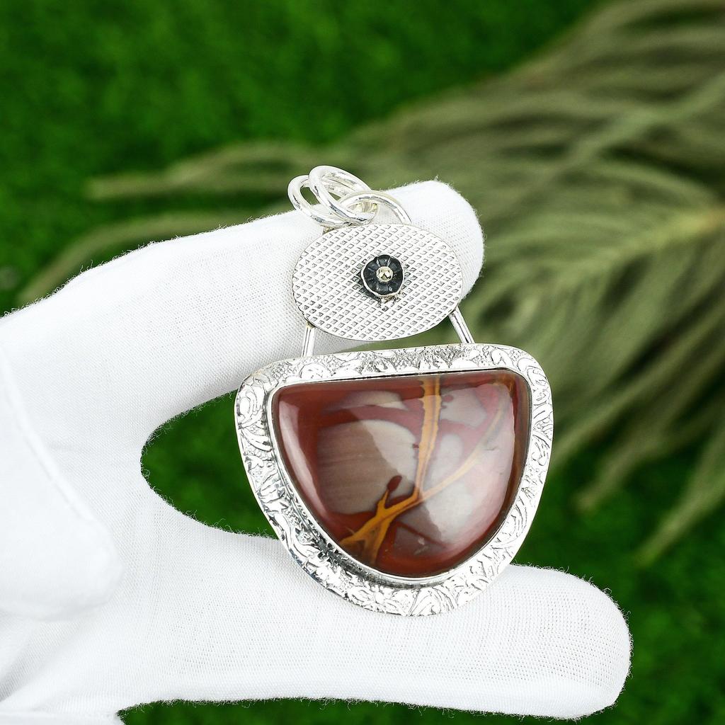Easter Deal 925 Silver Natural Noreena Jasper Handcrafted Bezel Handmade Pendant