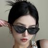 European Sweet & Spicy Cat Eye Sunglasses for Women: Trendy, Small Face, Korean Style Influencer Sunglasses
