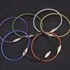 Rainbow PVC Keychain with Steel Wire Ring