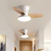 Household Frequency Conversion Ceiling Fan Light Kitchen Bedroom 3 Colors Light Adjustable Electric Ceiling Fan Lamp