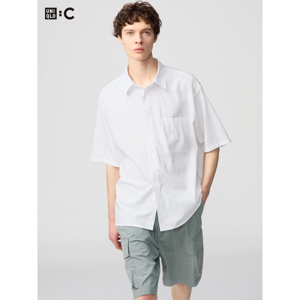 Uniqlo Broadcloth Oversized Shirt  Short Sleeve 