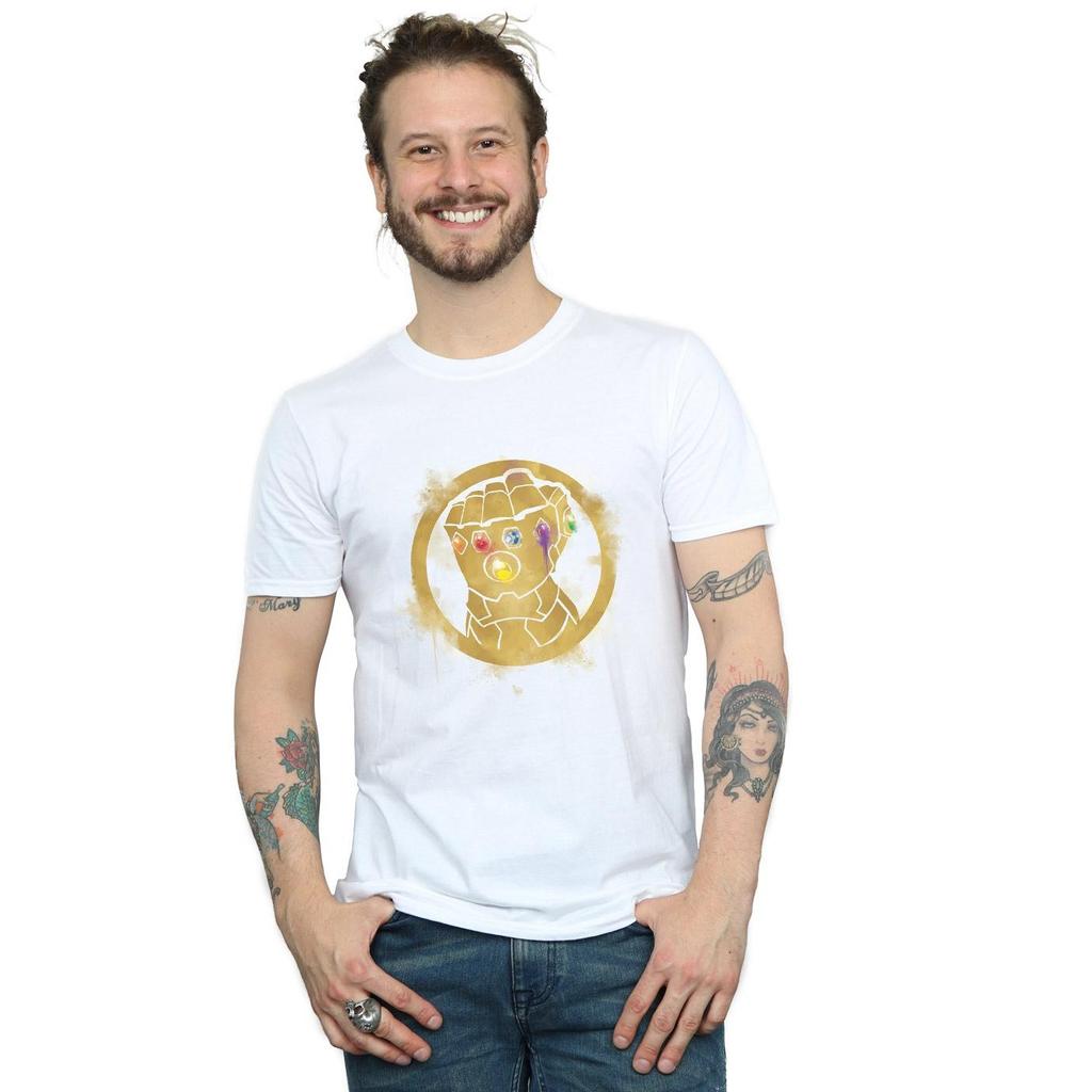 Marvel Mens Avengers Endgame Painted Infinity Gauntlet T-Shirt