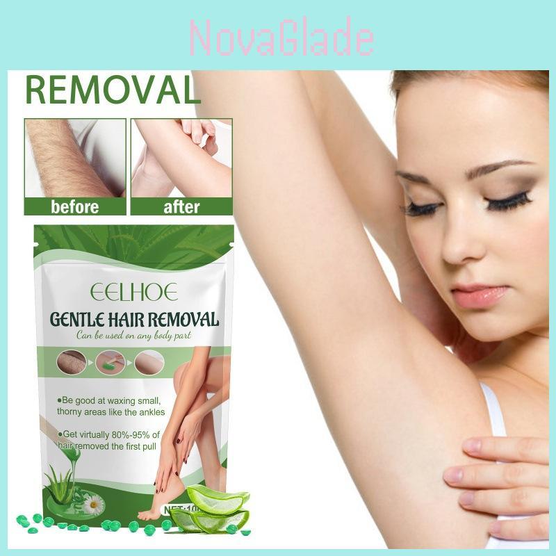 Eelhoe Aloe Vera Wachsbohnen Sanfte Haarentfernung für glatte Haut Geeignet für alle Hauttypen