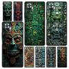 Vintage Totem Painting Phone Case Cover for Redmi 14C 10C Note 15 14 13 12 10 11 K40 Pro Plus 5G Shockproof Soft TPU Shell Bags