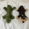 Creative Small Crocodile Turtle Plush Pen Bag Cartoon Animal Shape Funny Stationery Bag Pencil Case School Supplies