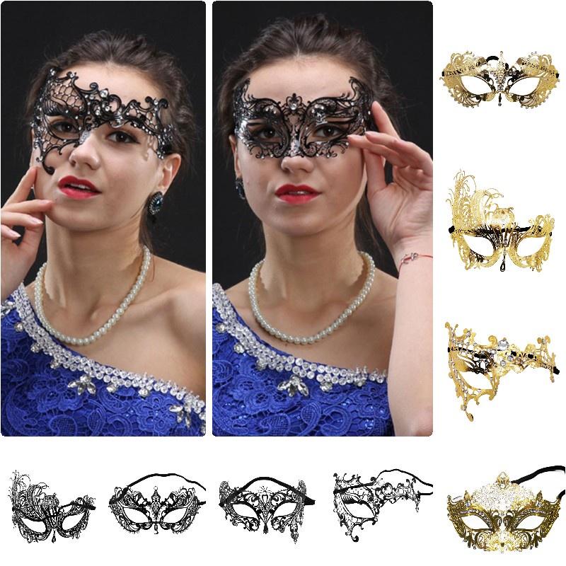 Metallische Maskenballmaske Für Partys Und Halloween Sinnliches Und Exquisites Design