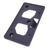 License Plate Bracket, Black ABS Front Mount, Plate Support for 2017-2019 Vehicle Application, Replaces HO1068124 191275377604 with Screw Point Design