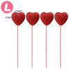 Wholesale Glitter Heart Foam Sticks Red Pink White Heart-Shaped Ornament Flower Pot Decorations for Bouquets Home Tabletop Decor