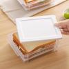 1Pcs Sed Bread Storage Box Toast Refrigerator Freezer French Preservation Container Food Storage Covered Partition Box