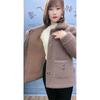 Women's Mid-Length Lambswool Faux Fur Coat – Thickened Velvet Warmth
