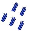 5pcs Mini Keychain Tablets Case Water Proof Aluminum Alloy Portable Outdoor Tablets Container 22x52mm Blue