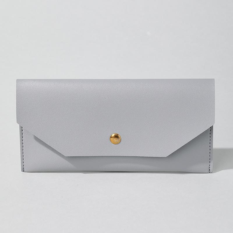 Envelope Wallet Pu Leather Cash Envelope Wallet Classic Women'S Wallet Ferrule Name Card Holder Gif