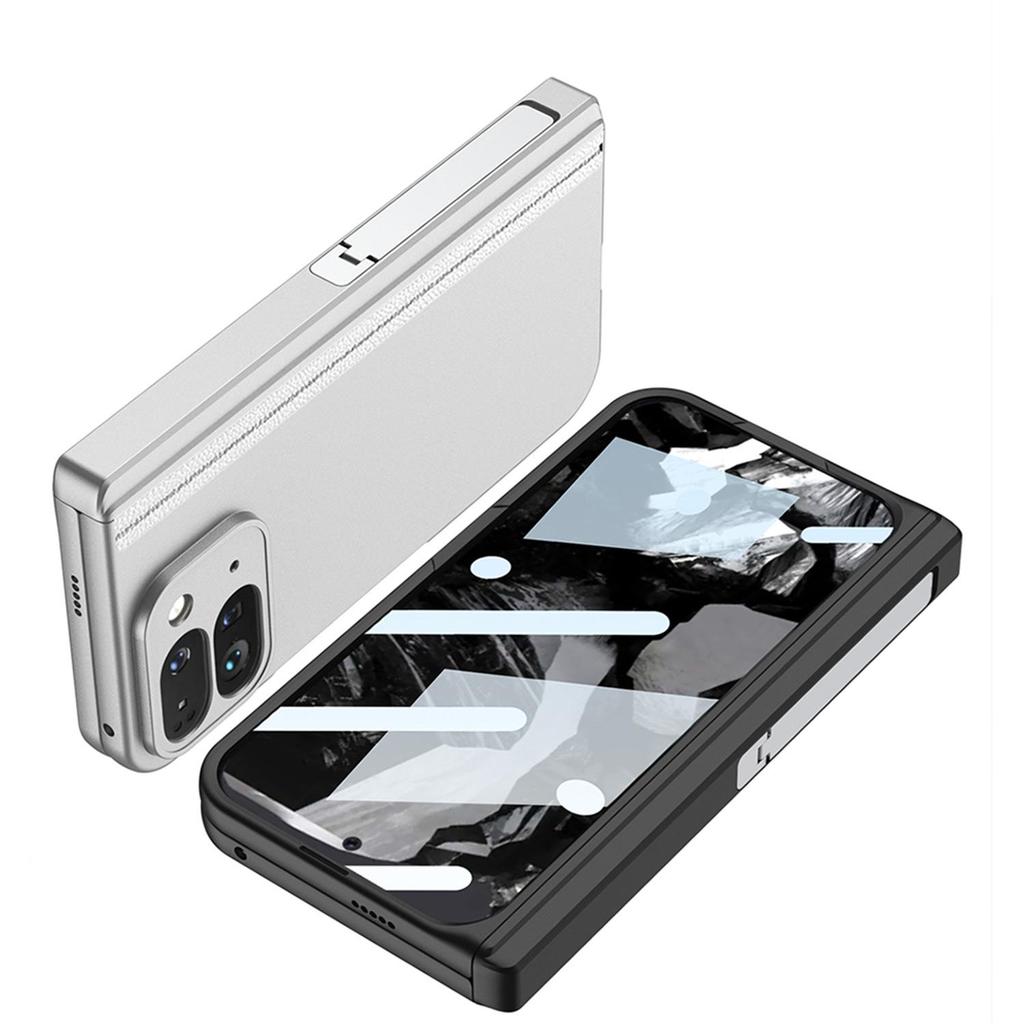 Magnetic Hinge Protective Case for Google Pixel 9 Pro Fold with Cross-border Side Bag Holder