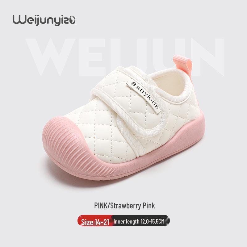 

Spring 2025 Soft Sole Toddler Shoes for Boys & Girls: New Baby Style 16cm суничний/рожевий