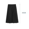 Japanese Student Girls Skirt School Uniform Solid Color Suit Pleated Skirt Short/Middle/Long High School Elastic Waist Dress