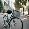 Plastic Cycle Basket Foldable Handlebar Basket Large Capacity Sturdy For Commuting