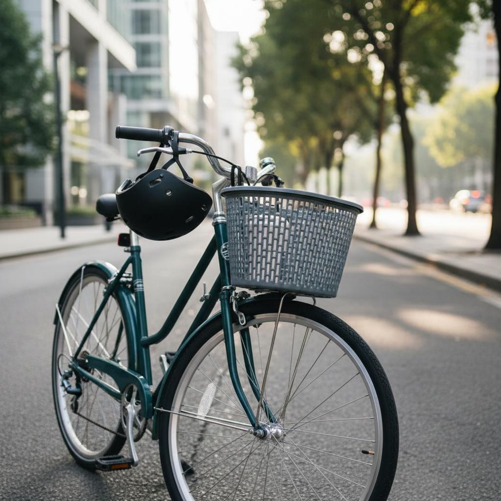 Plastic Cycle Basket Foldable Handlebar Basket Large Capacity Sturdy For Commuting