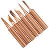 6pcs  Free Copper Iron Solder Tip K SK 1C 3C B I For 936 Soldering Stations