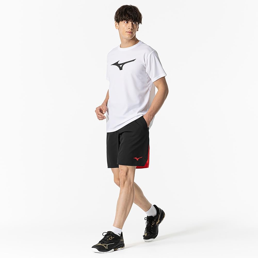 Tennis Badminton Game Half Officially Approved by the Japan Badminton S [Mizuno] Pants, Pants, Association, Unisex, 62JBB022, Black,