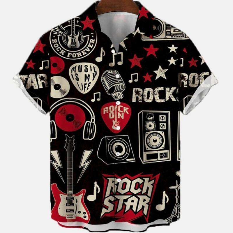

Summer Men s Casual Shirt Floral Pattern Fashion Vacation Viking Skull Summer Y2k Streetwear Clothing S