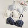 Sweet Floral Lace, Light Waxy, Comfortable and Breathable Women's Underwear, Small Breasts Gather, Nude Soft Support, Seamless Bra