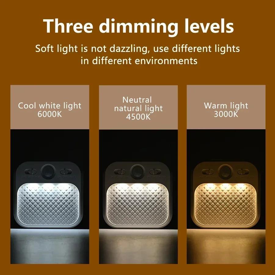 Motion Sensor LED Cabinet Light Rechargeable Cordless Night Light Stick-on Wall Lamp Stair Hallway Bedroom Decor Kitchen Lights