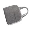 Womens Lunch Box Large Capacity Oxford Fabric Thick Cotton Core Insulated Lunch Bag for Office School Camping Gray