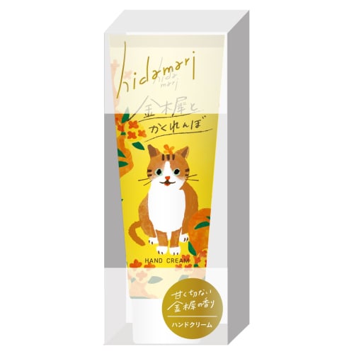 hidamari hand cream osmanthus and hide and seek cat