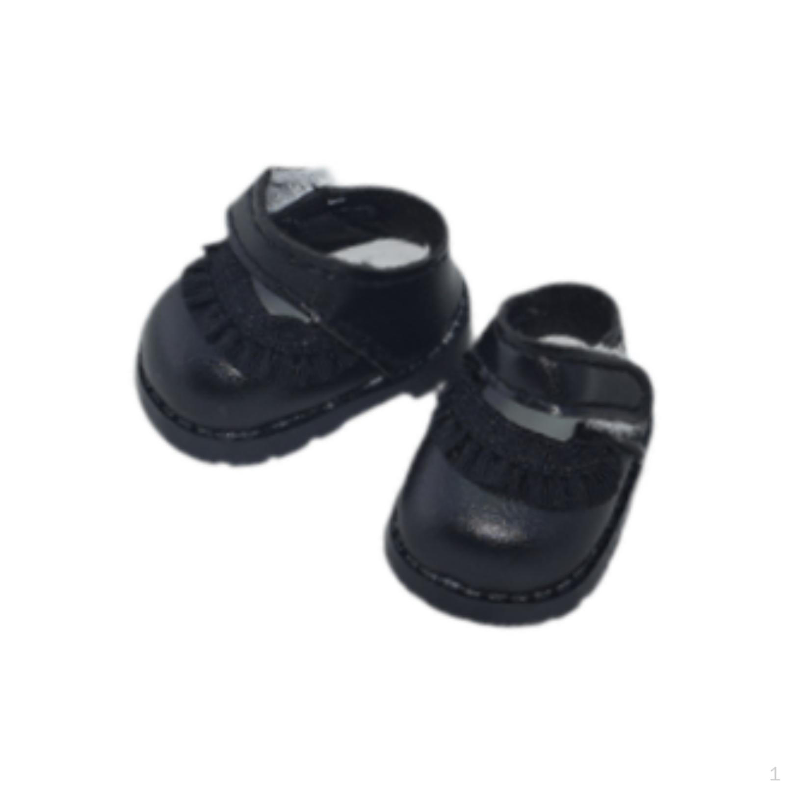 

Обувь для кукол 17 см для мини-кукол, аксессуары для творческой игры, идеальный подарок для молодых девушек чёрный