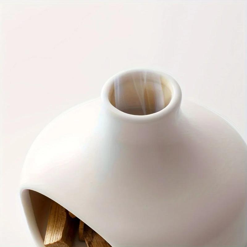 Ceramic Incense Burner Pallo Santo Holder Sage Burning Tray Bracket Peru Sacred Wood Aromatherapy Burner