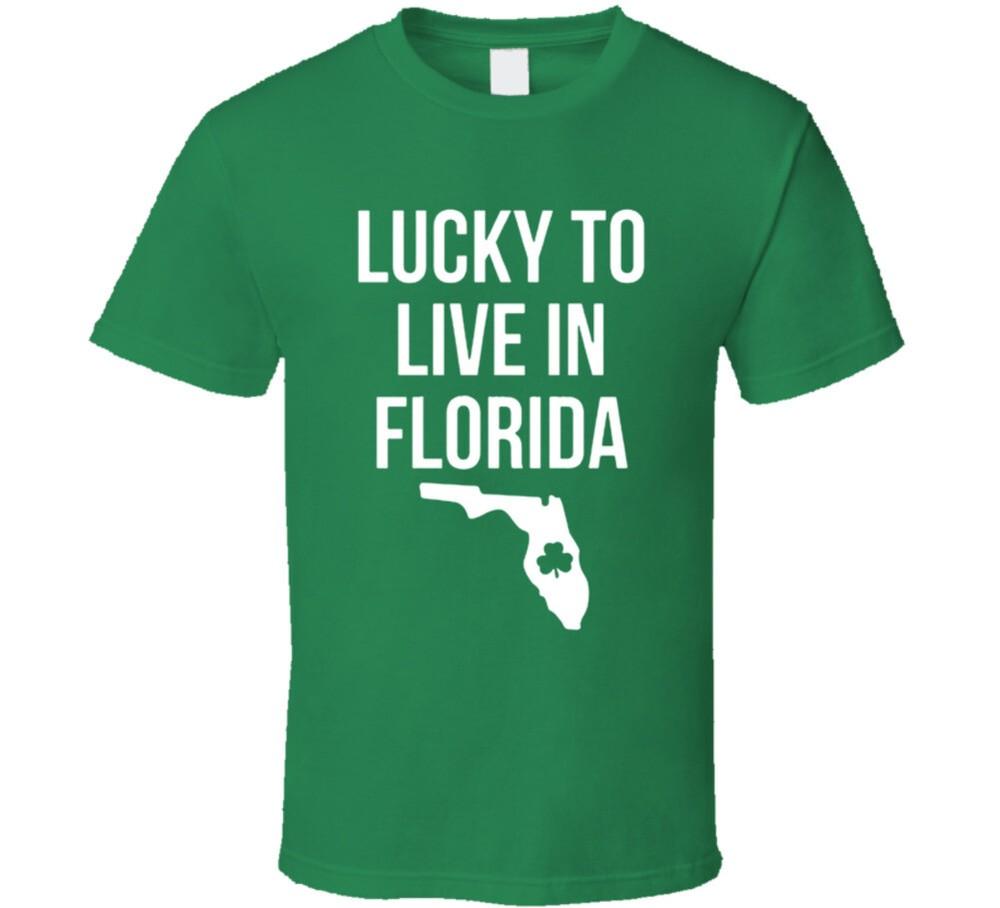 

Lucky To Live In Florida St Patrick s Day T Shirt 4XL